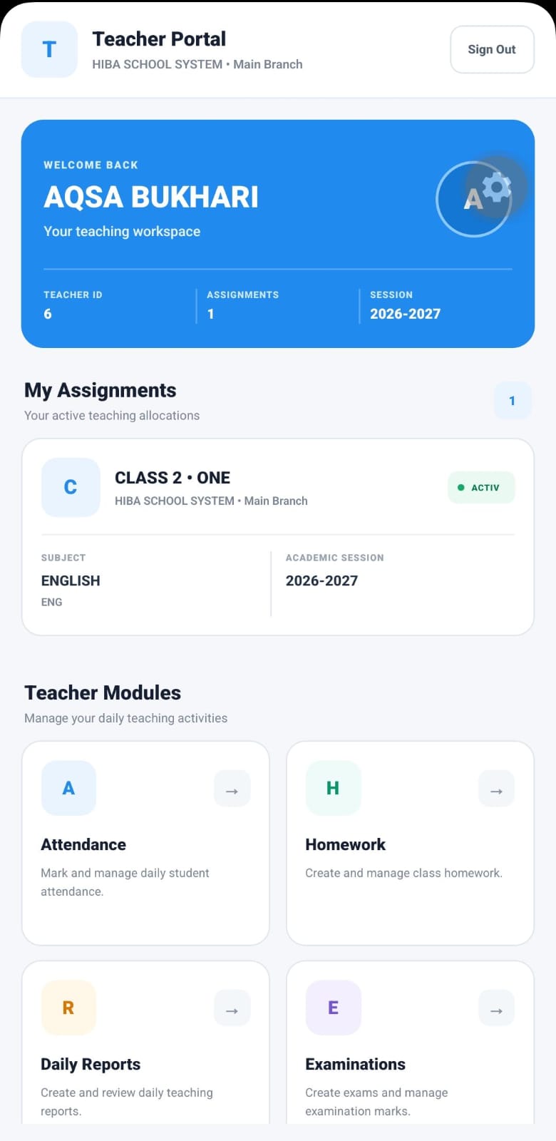 Teacher App